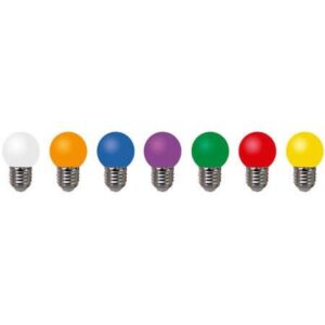 لامپ ال ای دی0.6 وات رنگی(لامپ چراغ خواب) نمانور